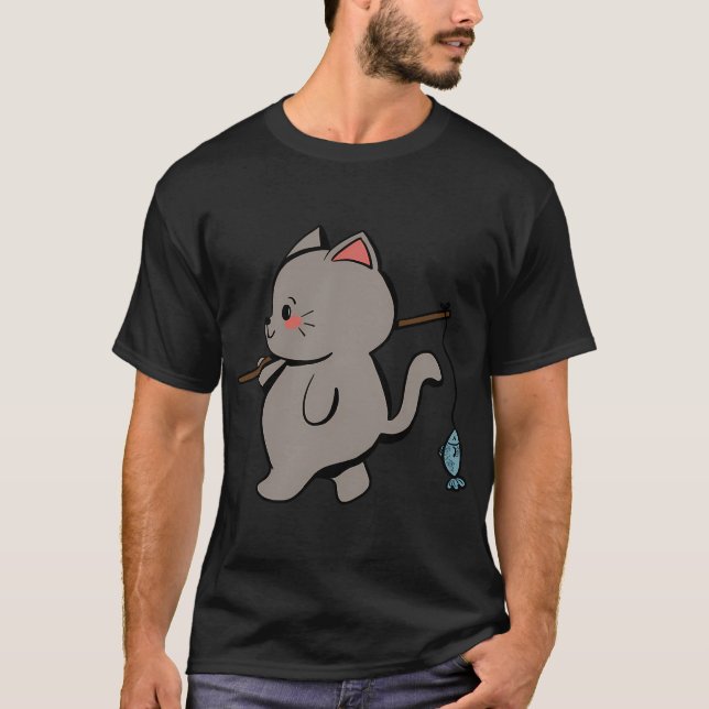 Camiseta Gato Pescador (Anverso)