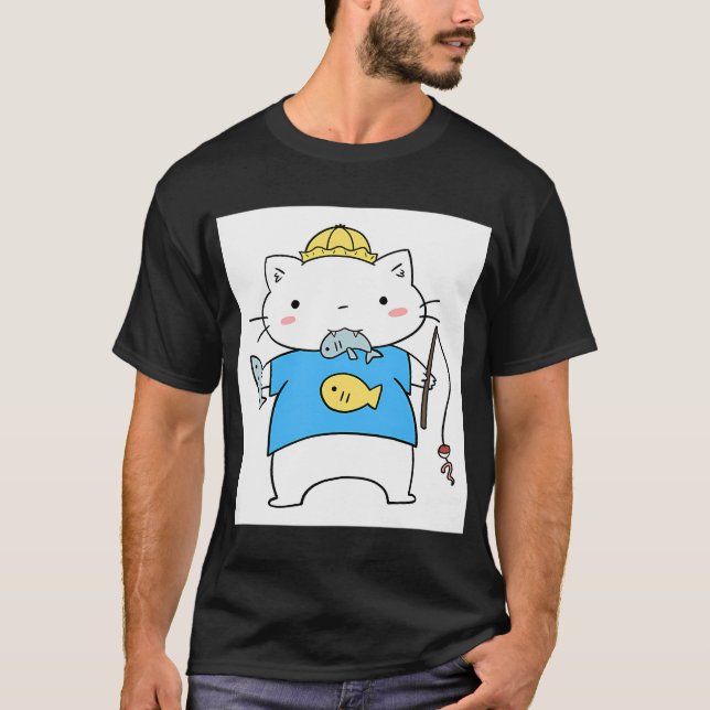 Camiseta Gato pescador (Anverso)