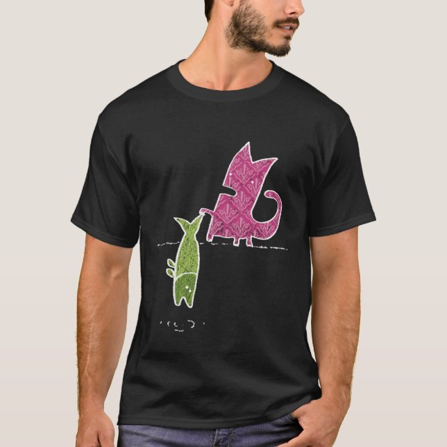 Camiseta Gato+pescados (Anverso)