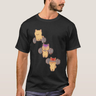 Camiseta Gato Peso Muerto Gimnasio Fitness Ejercicio Divert