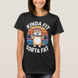 Camiseta Gato Pet Humor Fitness Gordo Algo En Forma