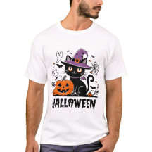 Gato picante con calabazas - Diversión de Hallowee
