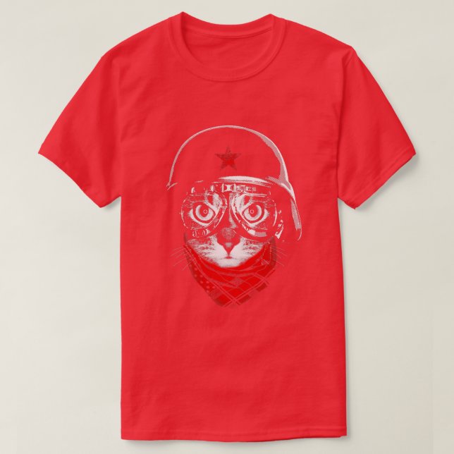 Camiseta Gato piloto (Diseño del anverso)
