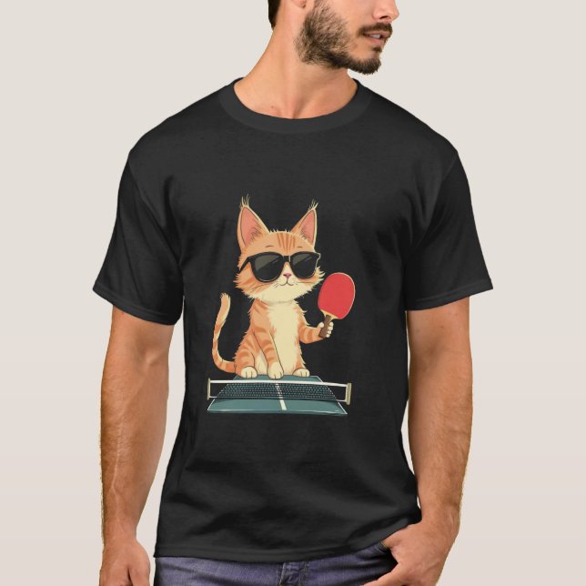 Camiseta Gato Ping Pong (Anverso)
