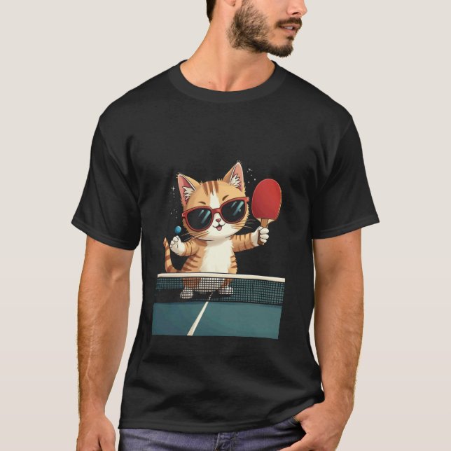 Camiseta Gato Ping Pong (Anverso)