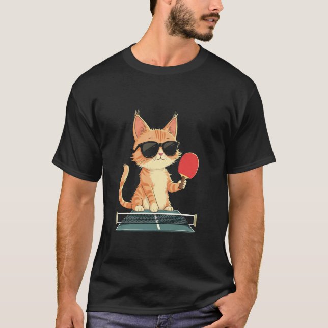 Camiseta Gato Ping Pong (Anverso)