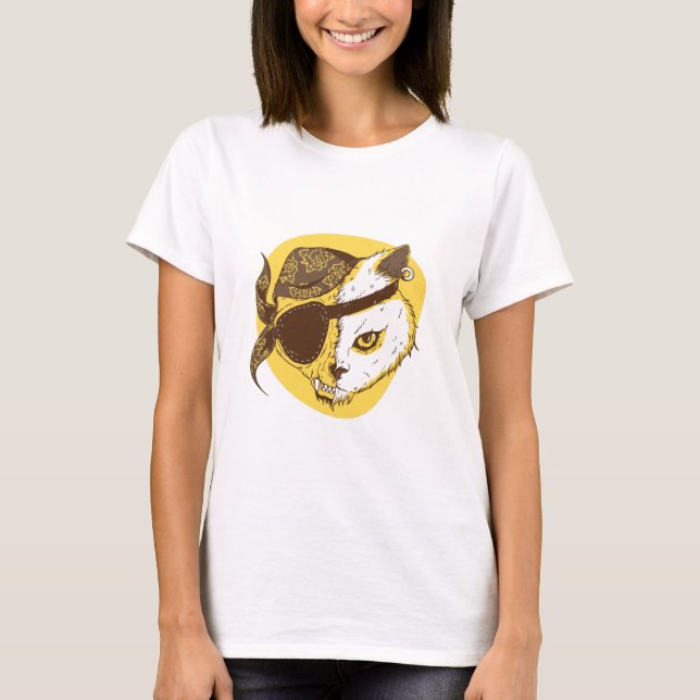 Camiseta Gato pirata (Anverso)