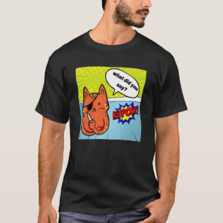 Camiseta Gato Pirata Com Faca.