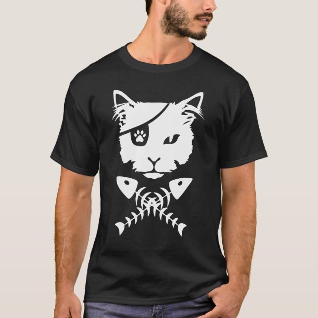 Camiseta Gato Pirata Lindo (Anverso)