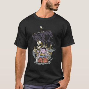 Camiseta Gato Pirata Parche En El Ojo