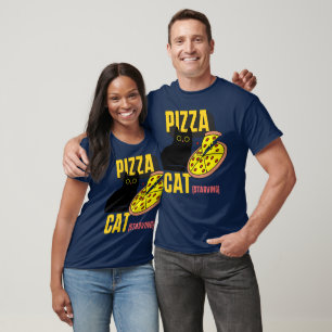 Camiseta Gato Pizza, hambriento, mamá del gato, amantes del