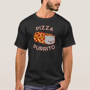 Camiseta Gato Pizza Purrito