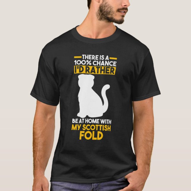 Camiseta Gato pliegue escocés (Anverso)
