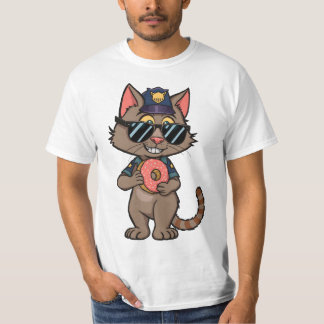 Camiseta Gato policial de calle - Personalizado de los 90, 