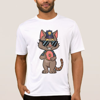 Camiseta Gato policial de calle - Personalizado de los 90, 
