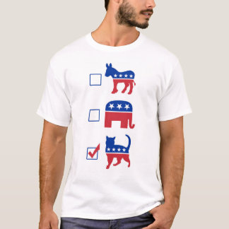Camiseta Gato político del voto del mascota