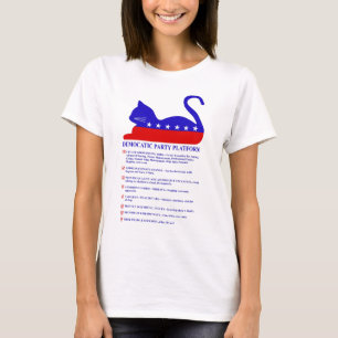 Camiseta Gato político divertido de la plataforma de