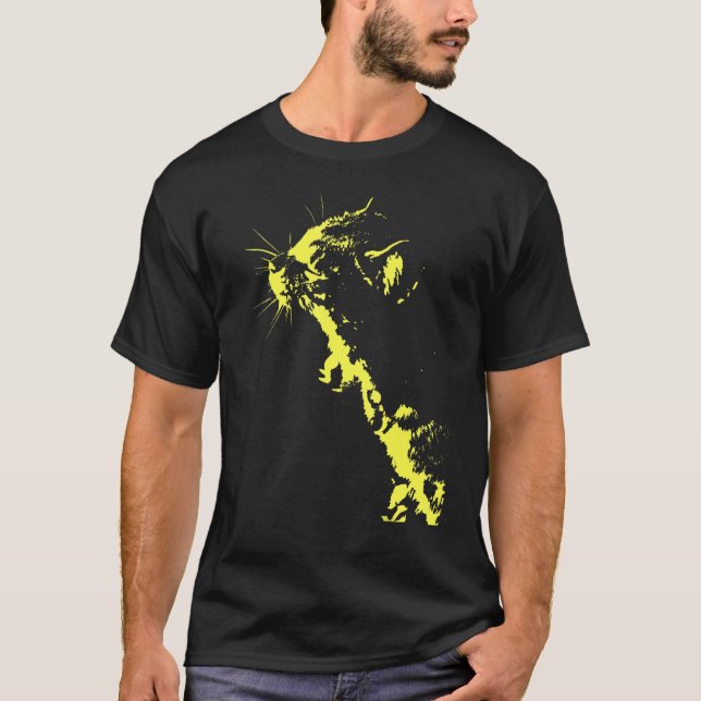 Camiseta Gato pop de gatito tierro (Anverso)