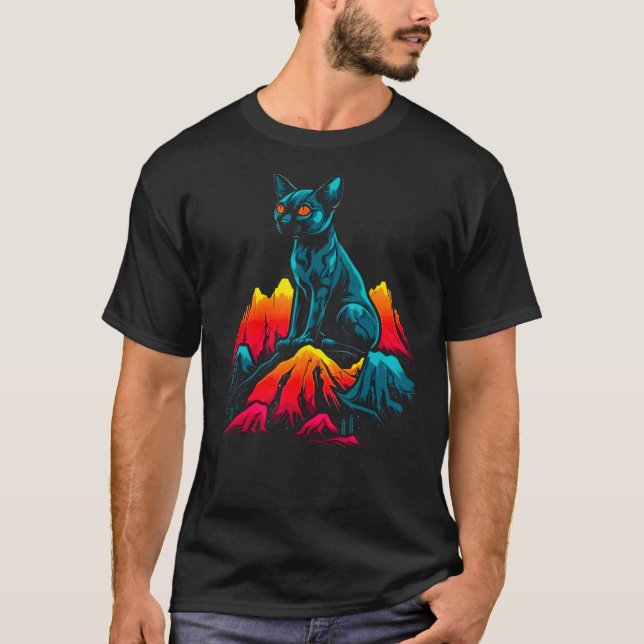 Camiseta Gato Pop Sphynx (Anverso)