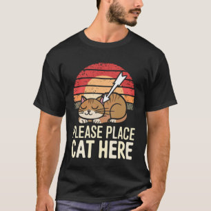 Camiseta Gato Por Favor Coloque Gato Aquí