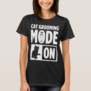 Camiseta Gato Preparándose Para Gatos Catos De Peluquería P