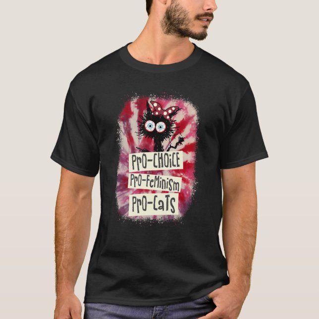 Camiseta Gato Pro Choice Pro Feminism Pro Cat (Anverso)