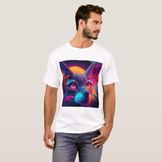 Camiseta Gato psicodélico