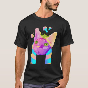 Camiseta Gato psicodélico