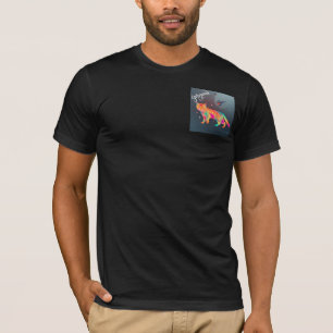 Camiseta Gato psicodélico colorido Clipart