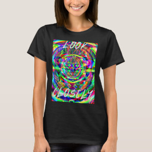 Camiseta Gato Psicodélico Tee sobredimensionado