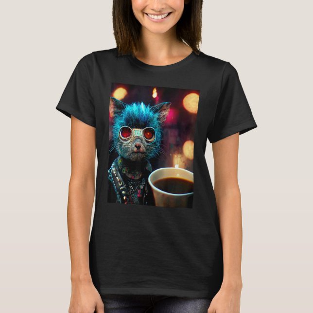 Camiseta Gato Punk (Anverso)