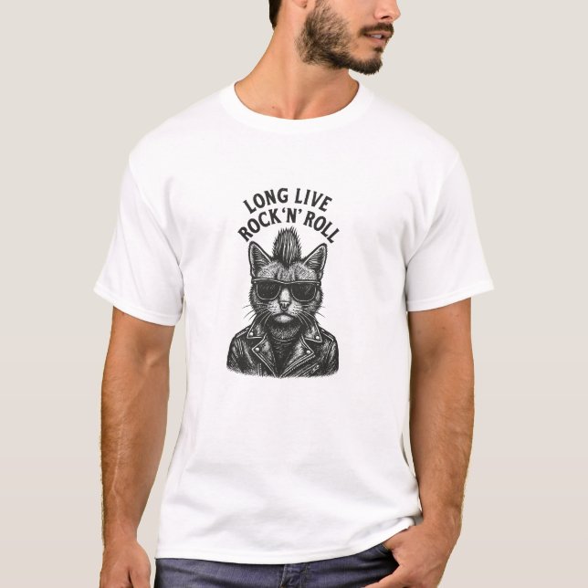 Camiseta Gato Punk (Anverso)