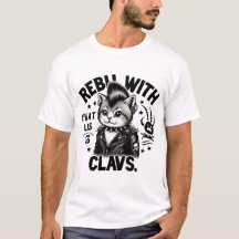 Gato Punk con Garras Gato con Estilo de Rock Inten