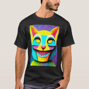Camiseta Gato Punk Cyborg Hombres Mujeres Niños Niñas