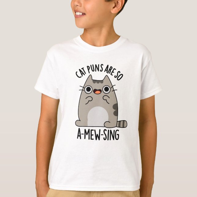 Camiseta Gato Puns ARe So A-mew-sing Funny Animal Pun (Anverso)