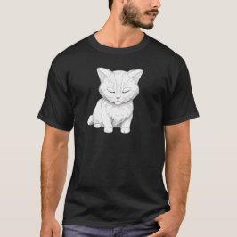 Camiseta Gato puramente pacífico - Relajado Kitty Art TSQ