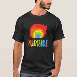 Camiseta Gato Purride Mes del Orgullo Lgb