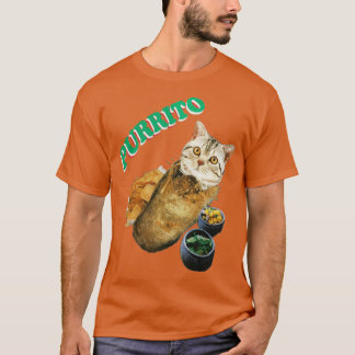 Camiseta Gato Purrito En Un Burrito Regalo Día De Halloween