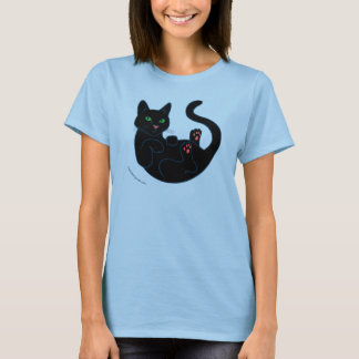 Camiseta Gato Pussy Negro