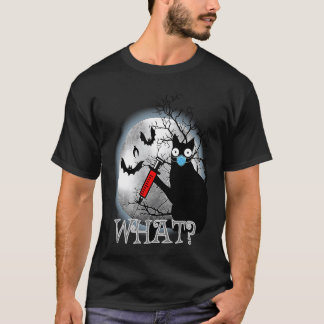 Camiseta Gato Qué Asesino Gato Asesino & Jeringa Hallowee
