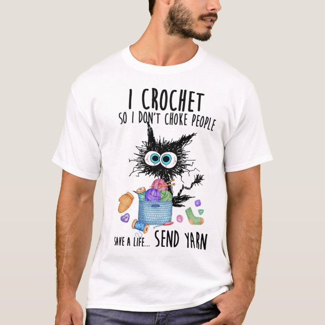 Camiseta Gato que cruzo para no asfixiar a la gente y salva (Anverso)