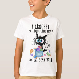 Camiseta Gato que cruzo para no asfixiar a la gente y salva