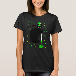 Camiseta Gato Qué Gato Negro Asesino Con Knife St Patrick