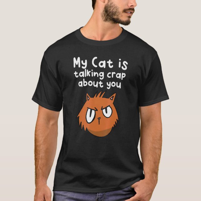 Camiseta Gato que habla mal (Anverso)