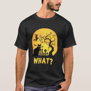 Camiseta Gato Qué Halloween Gato Negro con Cuchillo - Diver