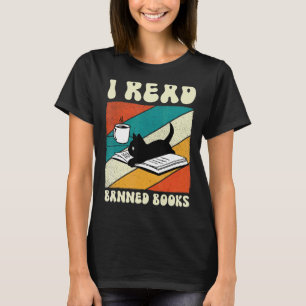 Camiseta Gato que leo libros prohibidos libros libros lombr