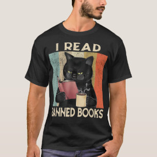 Camiseta Gato que leo libros prohibidos lombrices graciosas