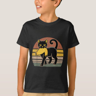 Camiseta Gato que lleva el cabello de Trump damas divertida