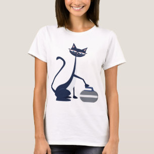 Camiseta Gato que se encrespa