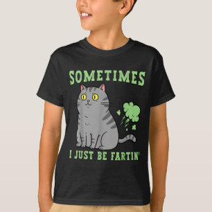 Camiseta Gato Que Se Pasa El Día Farting Animación Divertid